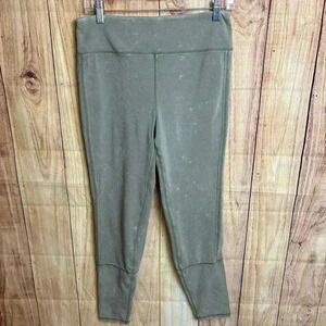 *Easel Mineral Wash Green/Gray Leggings Size M